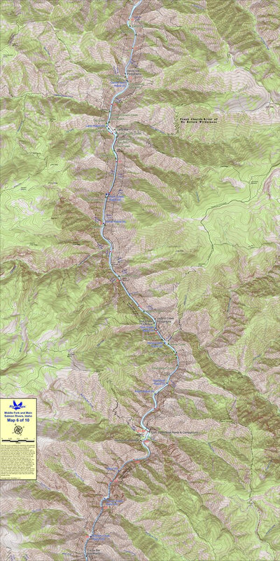 RiverMaps - Middle Fork & Main Salmon (Map 6) Preview 1
