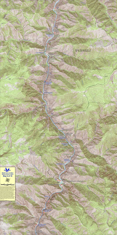 RiverMaps - Middle Fork & Main Salmon (Map 6) Preview 1