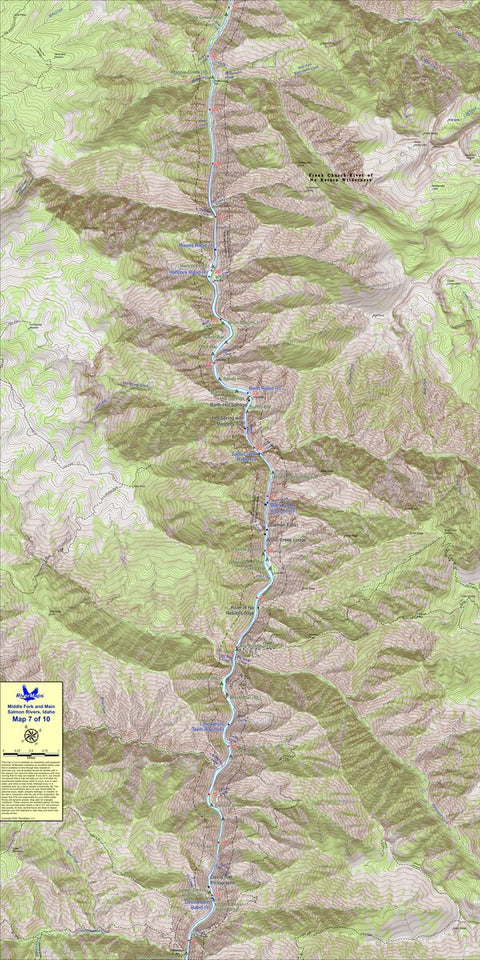 RiverMaps - Middle Fork & Main Salmon (Map 7) Preview 1