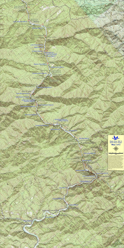 RiverMaps, LLC RiverMaps - Rogue Wild & Scenic River, Oregon (2 maps) bundle