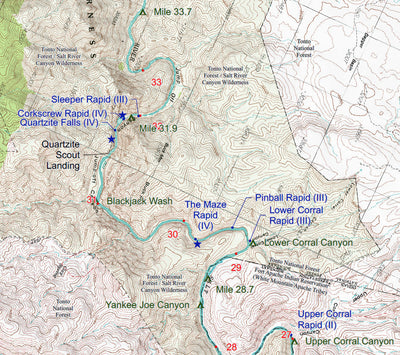 RiverMaps, LLC RiverMaps - Upper Salt River, Arizona (2 maps) bundle