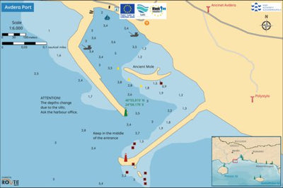 ROUTE maps Avdera Port, Greece | ROUTE maps digital map