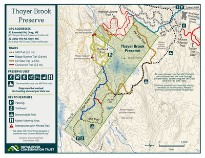 RRCT Thayer Brook Preserve Map 2025 Preview 1