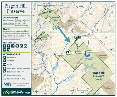 RRCT Pisgah Hill Preserve - North Trailhead Map 2026 Preview 1