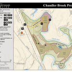 Royal River Conservation Trust RRCT Chandler Brook Preserve Map - April 2023 digital map
