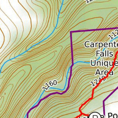 RRL BAHAR PRESERVE & CARPENTER FALLS digital map