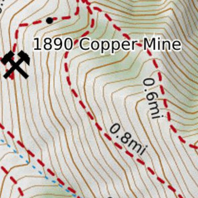 RRL Mount Sentinel 1890 Copper Mine digital map