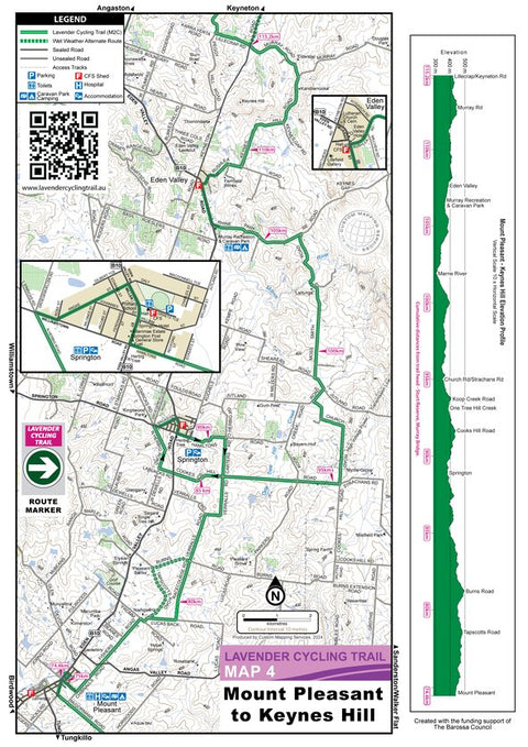 Lavender Cycling Trail Map 4 - Mt Pleasant to Keynes Hill Preview 1