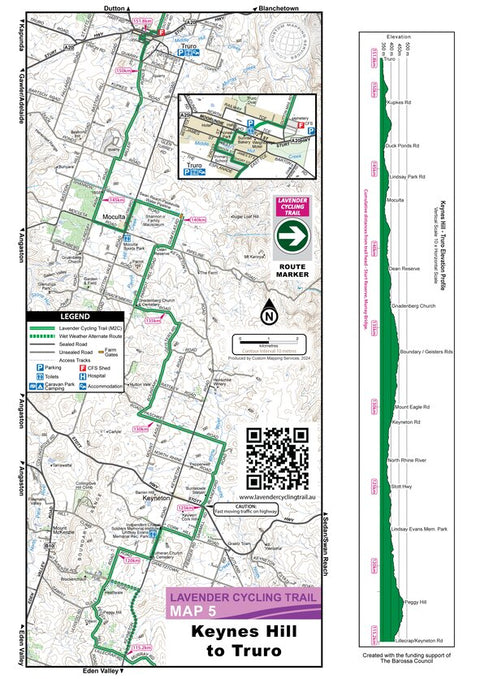 Lavender Cycling Trail Map 5 - Keynes Hill to Truro Preview 1