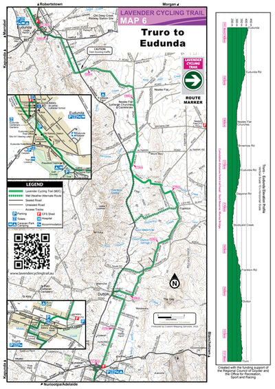 Lavender Cycling Trail Map 6 - Truro to Eudunda Preview 1