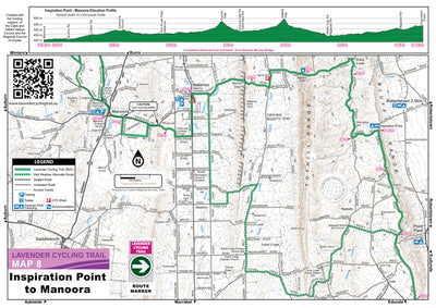 Lavender Cycling Trail Map 8 - Inspiration Point to Manoora Preview 1
