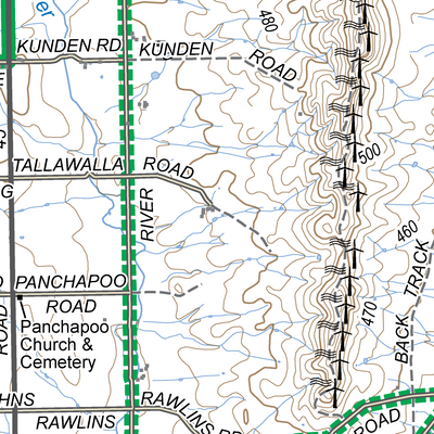 Lavender Cycling Trail Map 8 - Inspiration Point to Manoora Preview 2
