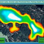 SabMap Inc. Fishing Depth Map - Beaver Lake, Grundy Lake Provincial Park digital map