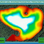 SabMap Inc. Fishing Depth Map - Mayflower Lake, Arrowhead Provincial Park digital map