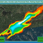 SabMap Inc. Fishing Depth Map - Nisbet Lake, Grundy Lake Provincial Park digital map