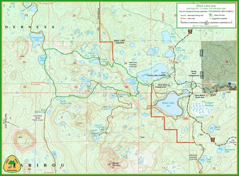 Sacramento Valley Hiking Conference Black Lake trail map digital map
