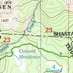 Sacramento Valley Hiking Conference Conard Meadows trail map digital map