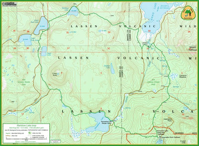 Sacramento Valley Hiking Conference Rainbow Lake trail map digital map
