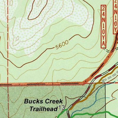Sacramento Valley Hiking Conference Right Hand Branch trail map digital map