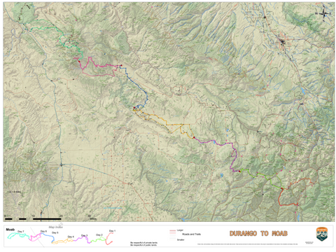 Durango to Moab Complete Map Preview 1