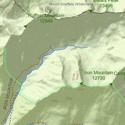 Sneffels Traverse South Map Preview 2