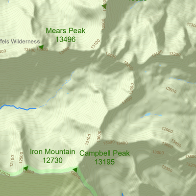 Sneffels Traverse West Side Map (Telluride) Preview 2