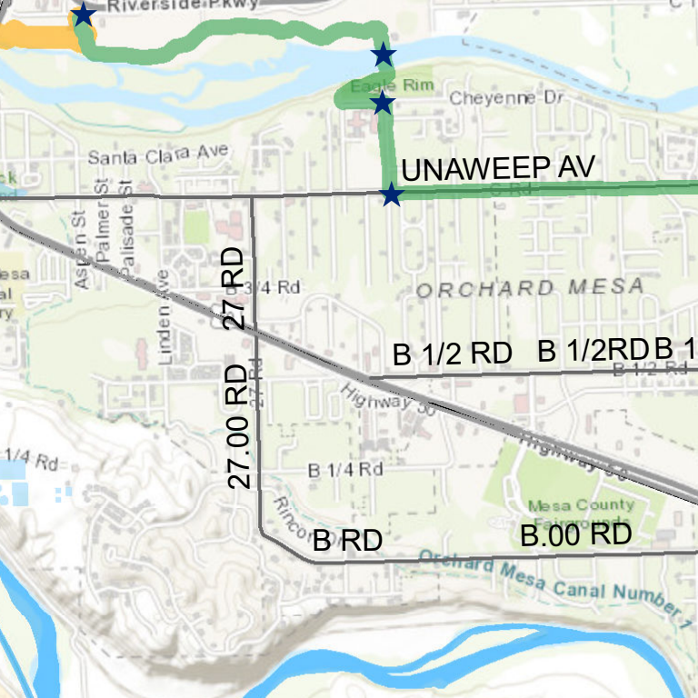Junction Map TOC Day 1- Grand Junction Map by San Juan Huts System | Avenza Maps