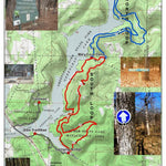 Sandy Tracks Greenleaf Hiking Trail Map digital map