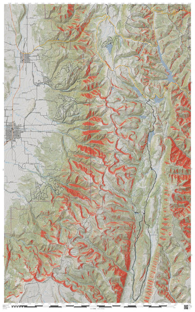 Sanpete County, Utah Central Skyline Snowmobile Complex digital map