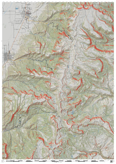 Sanpete County, Utah South Skyline Snowmobile Complex digital map