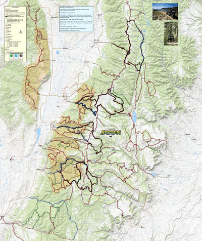 Sanpete County, Utah Utah Arapeen OHV Trail System Area digital map