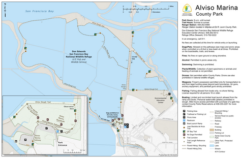 Alviso Marina Guide Map Preview 1