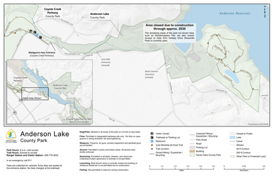 Anderson Lake County Park Guide Map Preview 1