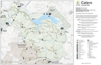 Calero County Park Guide Map Preview 1