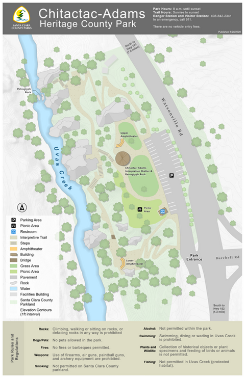 Chitactac-Adams Heritage County Park Guide Map Preview 1