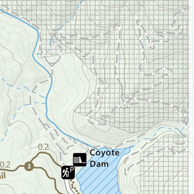 Santa Clara County Parks and Recreation Coyote Lake Harvey Bear Ranch Guide Map digital map