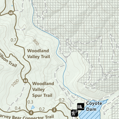 Coyote Lake Harvey Bear Ranch Guide Map Preview 3