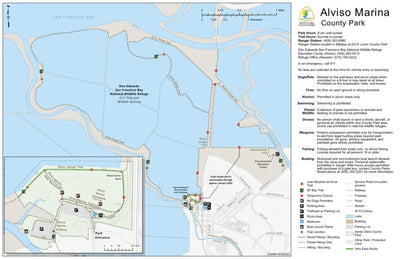 Santa Clara County Parks and Recreation Easy Trails - Alviso Marina digital map