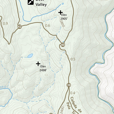 Santa Clara County Parks and Recreation Easy Trails - Joseph D Grant digital map