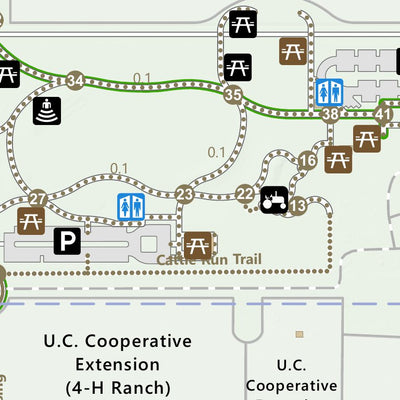 Santa Clara County Parks and Recreation Easy Trails - Martial Cottle digital map