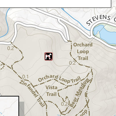 Santa Clara County Parks and Recreation Easy Trails - Stevens Creek digital map