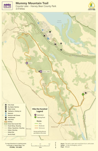 Santa Clara County Parks and Recreation Hike the 100 - Coyote Lake bundle exclusive