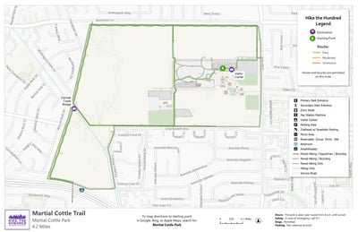 Santa Clara County Parks and Recreation Hike the 100 - Martial Cottle digital map