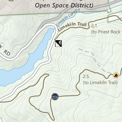 Lexington Reservoir County Park Guide Map Preview 3