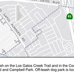 Los Gatos Creek Trail Guide Map Preview 2