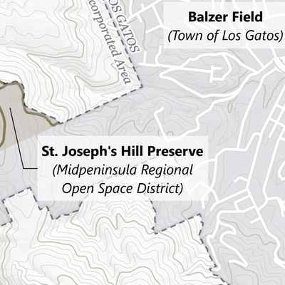 Los Gatos Creek Trail Guide Map Preview 3