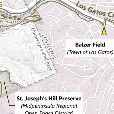 Los Gatos Creek Trail Guide Map Preview 3
