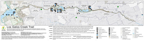 Los Gatos Creek Trail Guide Map Preview 1