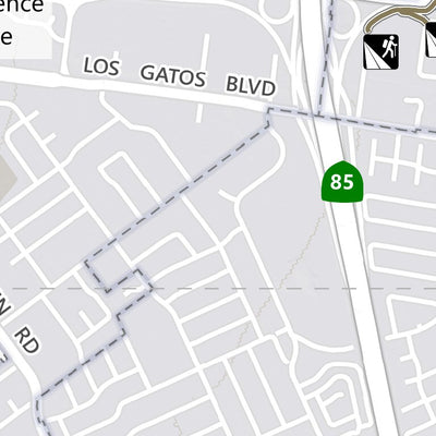 Los Gatos Creek Trail Guide Map Preview 2