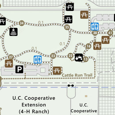 Santa Clara County Parks and Recreation Martial Cottle Park Guide Map digital map